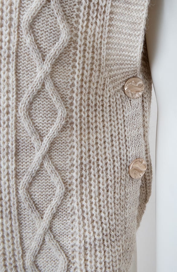 Pullover Met Kabelpatroon Mara Beige – shoparchief — foto 3