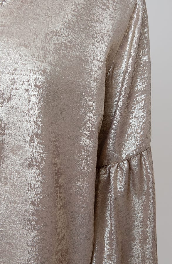 Ruffle Mouwen Blouse Dee Goud – shoparchief — foto 3