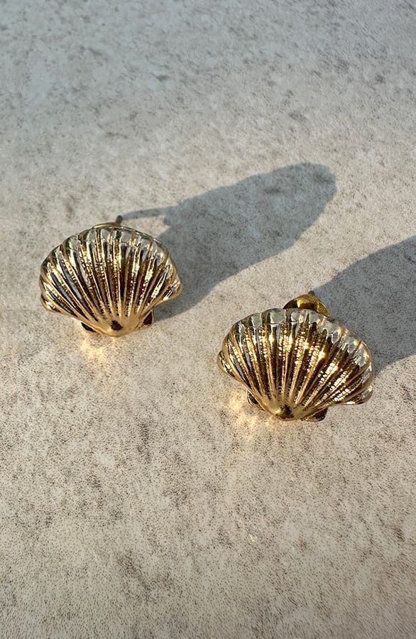 Schelpen Oorbellen Goud – shoparchief