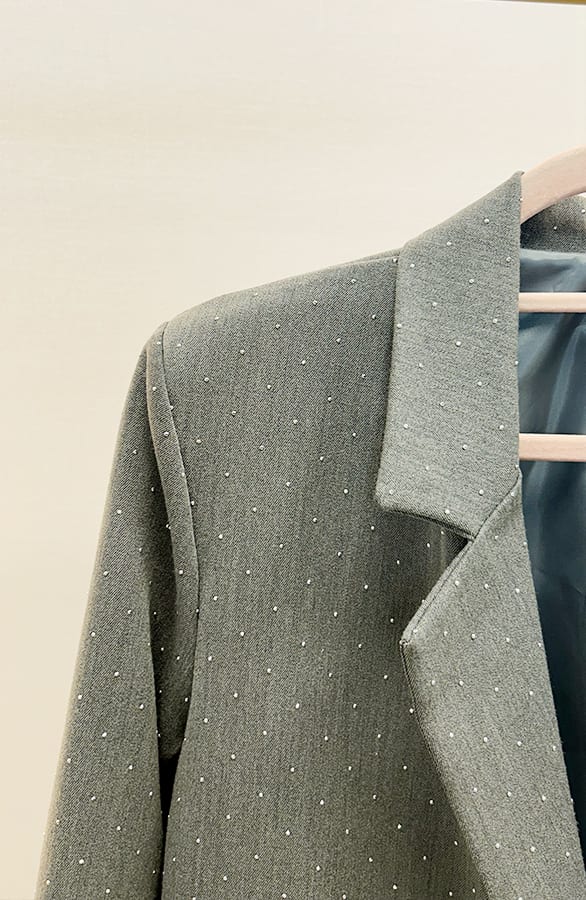 Strass Blazer Staci Grijs – shoparchief — foto 4