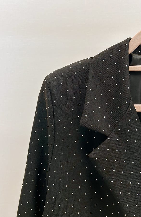 Strass Blazer Staci Zwart – shoparchief — foto 3