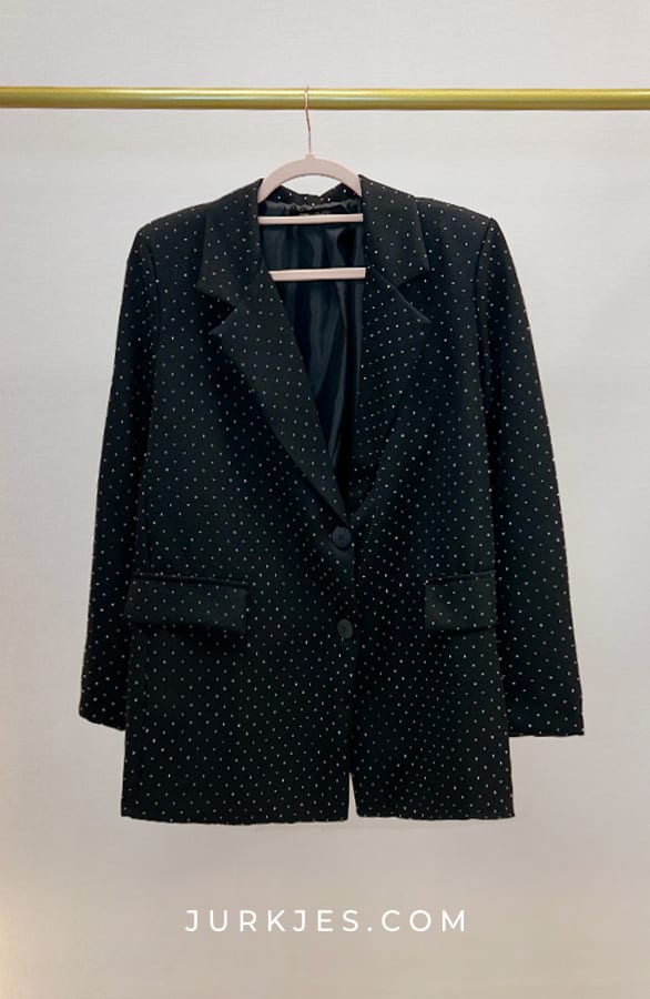 Strass Blazer Staci Zwart – shoparchief