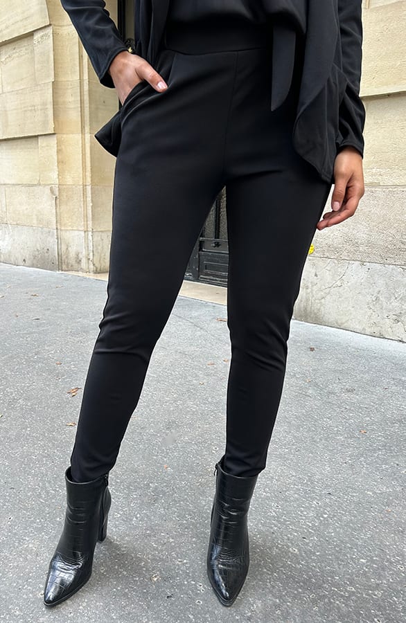 Strik Broek Basic Zwart – broeken — foto 4