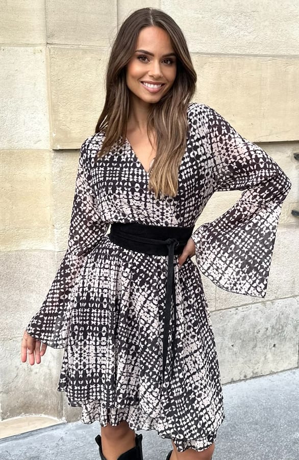 Suede Wikkelriem Clara Zwart – accessoires — foto 3