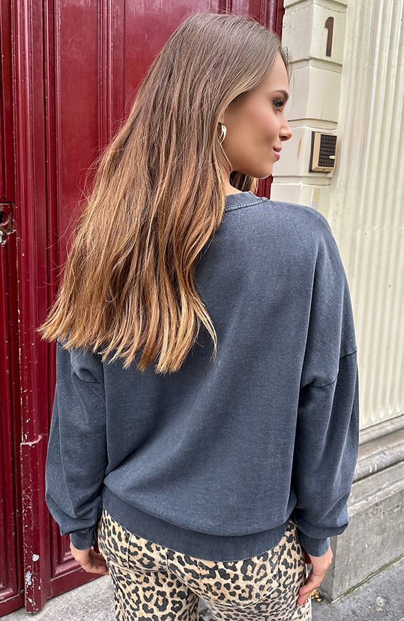 Amore Heart Trui Leopard Lindi Stone Wash – shoparchief — foto 3