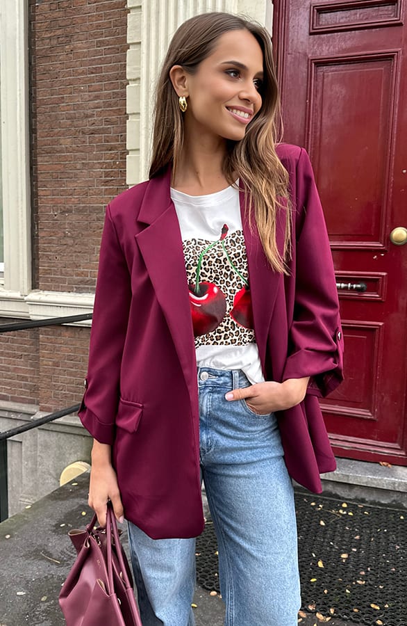 Cherry Leopard Top Jenthe – shoparchief — foto 4