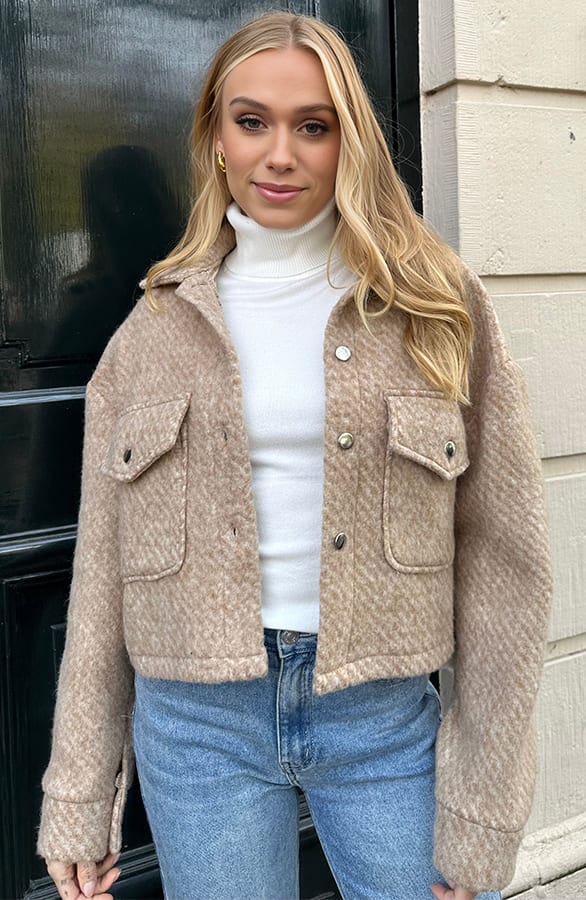 Cropped Jacket Stormi Beige – shoparchief — foto 3