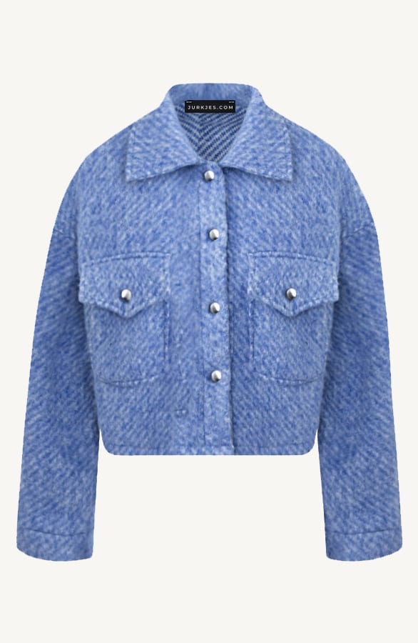 Soft Short Jacket Blauw – shoparchief