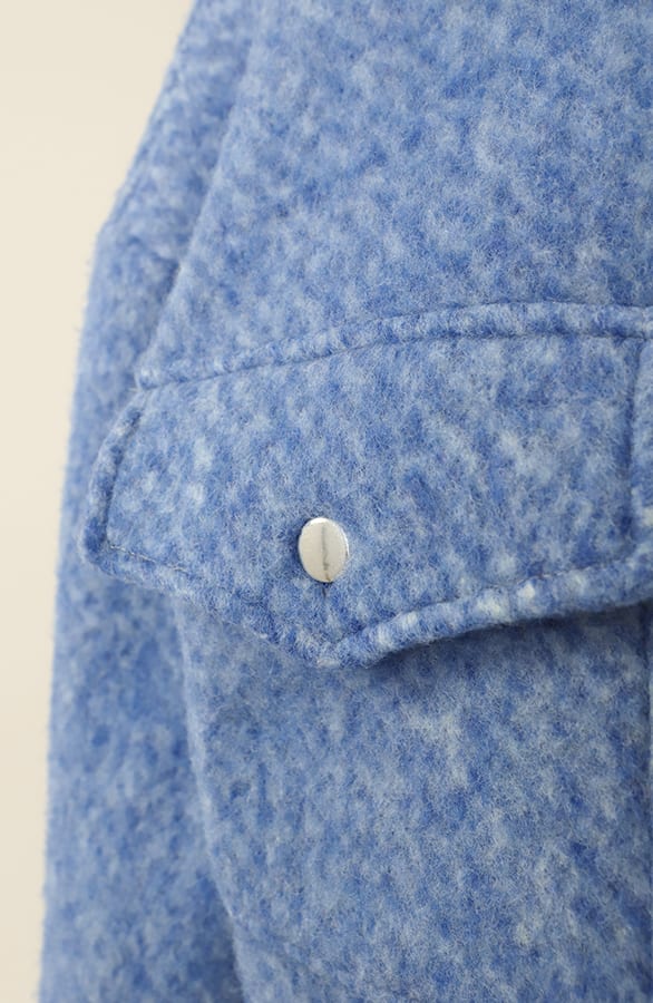 Soft Short Jacket Blauw – shoparchief — foto 2