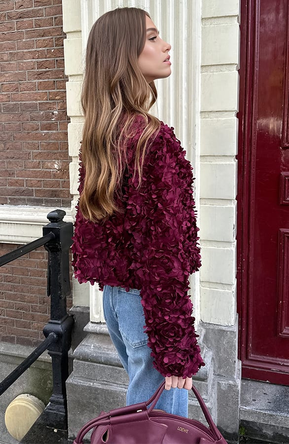 Flower Jacket Lizzy Burgundy – shoparchief — foto 4