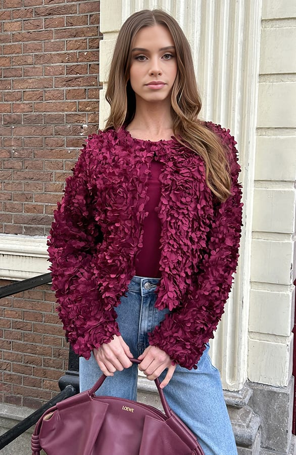 Flower Jacket Lizzy Burgundy – shoparchief — foto 3