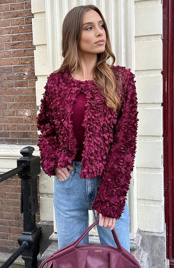 Flower Jacket Lizzy Burgundy – shoparchief — foto 5