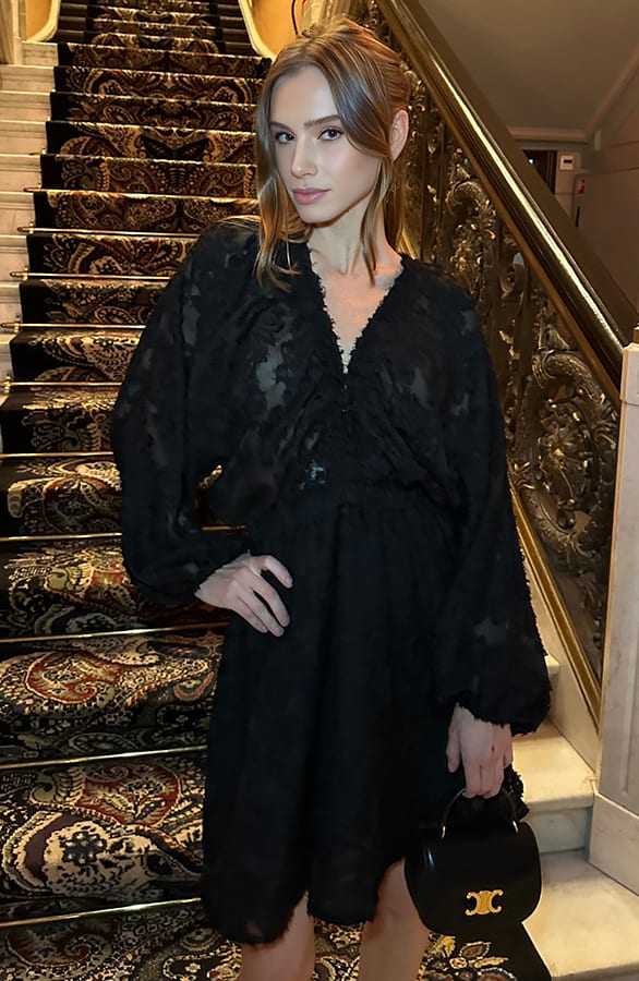 Jurk Met Pofmouw Rosalinde Zwart – shoparchief — foto 2