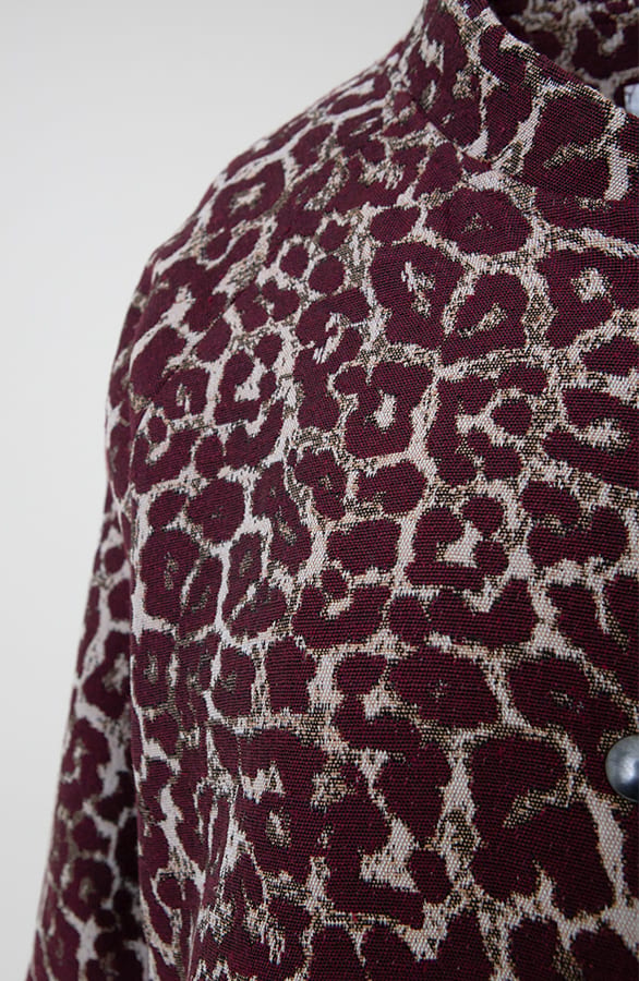 Leopard Bomber Yuli Burgundy – shoparchief — foto 3