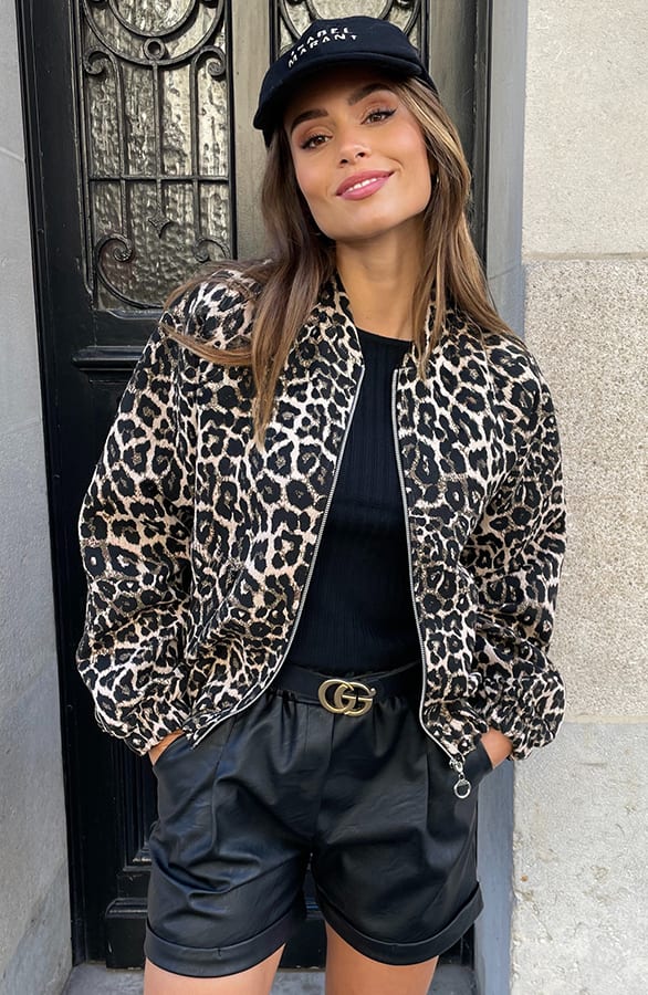 Leopard Oversized Bomberjacket Floor – shoparchief — foto 4
