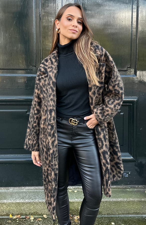 Leopard Oversized Coat Puck – shoparchief