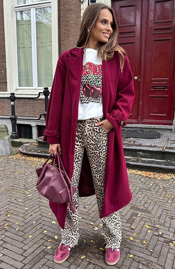 Long Coat Leona Burgundy – shoparchief — foto 11