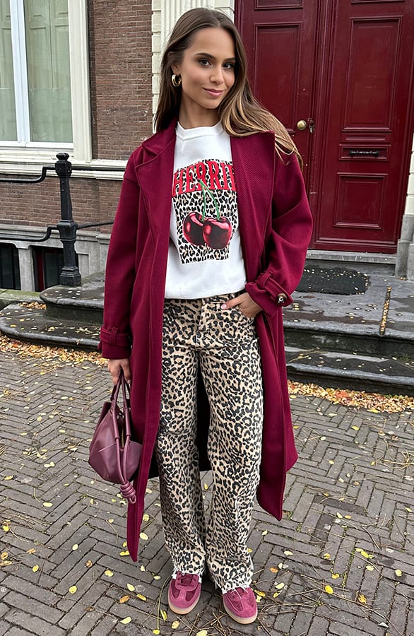 Long Coat Leona Burgundy – shoparchief — foto 4