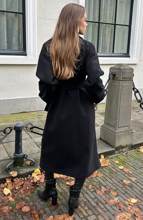 Long Coat Leona Zwart – shoparchief — foto 4