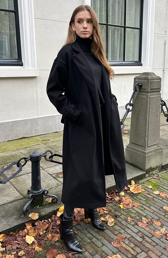 Long Coat Leona Zwart – shoparchief