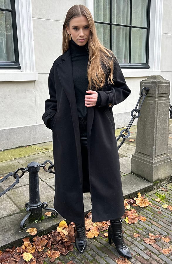 Long Coat Leona Zwart – shoparchief — foto 5