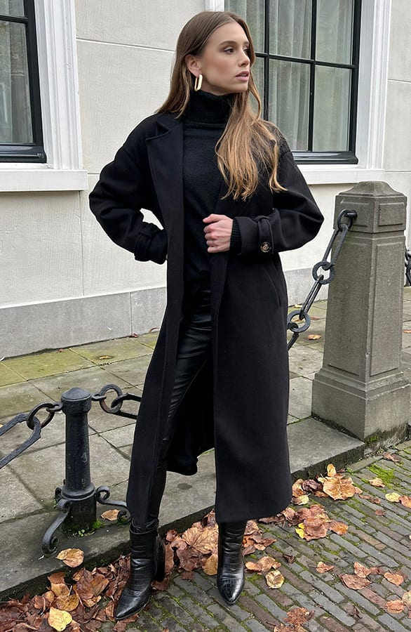 Long Coat Leona Zwart – shoparchief — foto 9