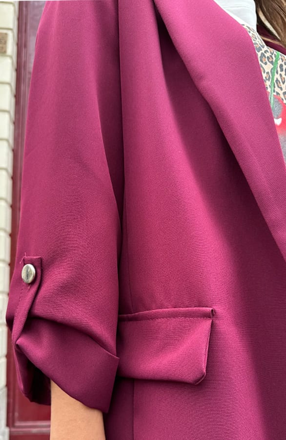 Oversized Blazer Fianna Burgundy – shoparchief — foto 6
