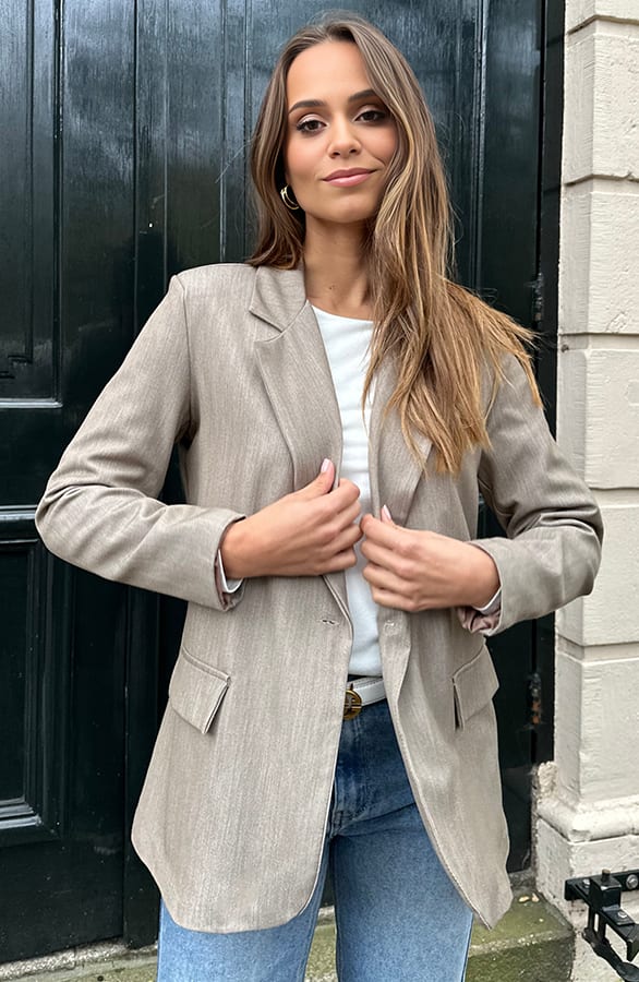 Oversized Blazer Nynke Taupe – shoparchief — foto 4