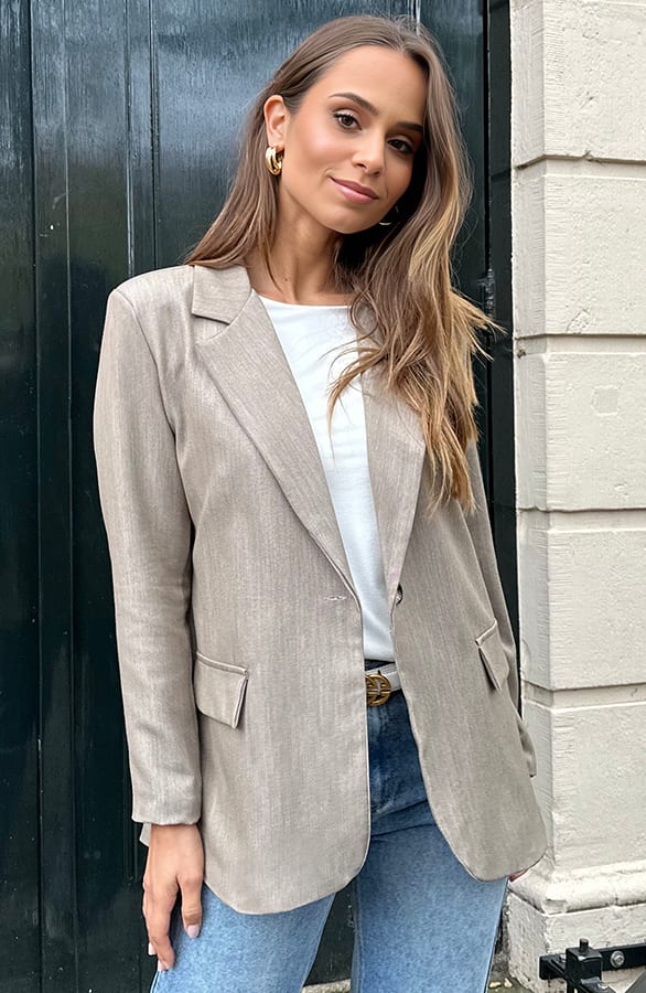 Oversized Blazer Nynke Taupe – shoparchief — foto 6