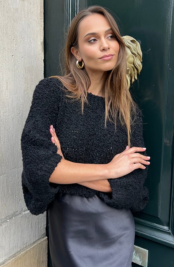 Oversized Trui Boucle Marjolein Zwart – shoparchief — foto 10