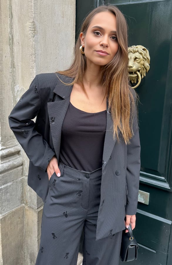 Pailletten Blazer Striped Elara – shoparchief — foto 3