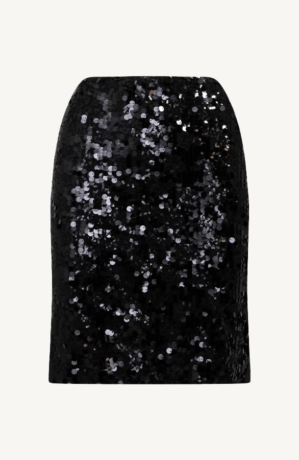 Pailletten Rok Dyonne Zwart – shoparchief