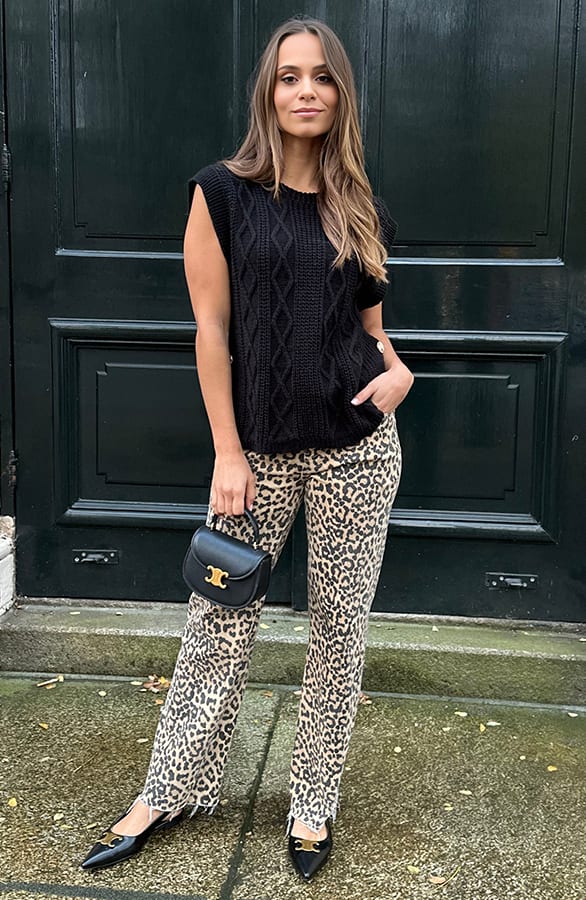 Pullover Met Kabelpatroon Mara Zwart – shoparchief — foto 6
