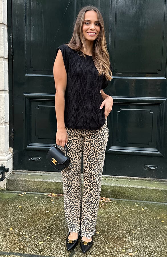 Pullover Met Kabelpatroon Mara Zwart – shoparchief — foto 10