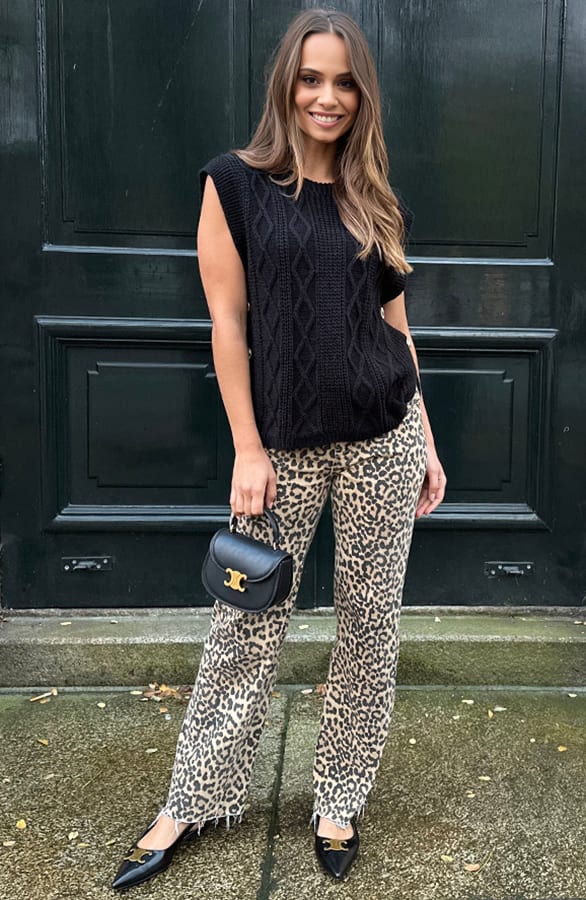 Pullover Met Kabelpatroon Mara Zwart – shoparchief — foto 11