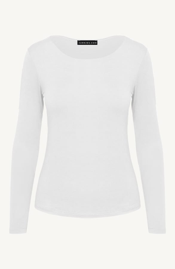 Round Neck Long Sleeve Top Yulia Ecru – shoparchief
