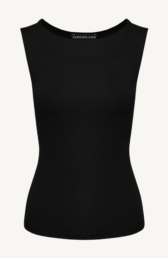 Round Neck Top Yulia Zwart – shoparchief