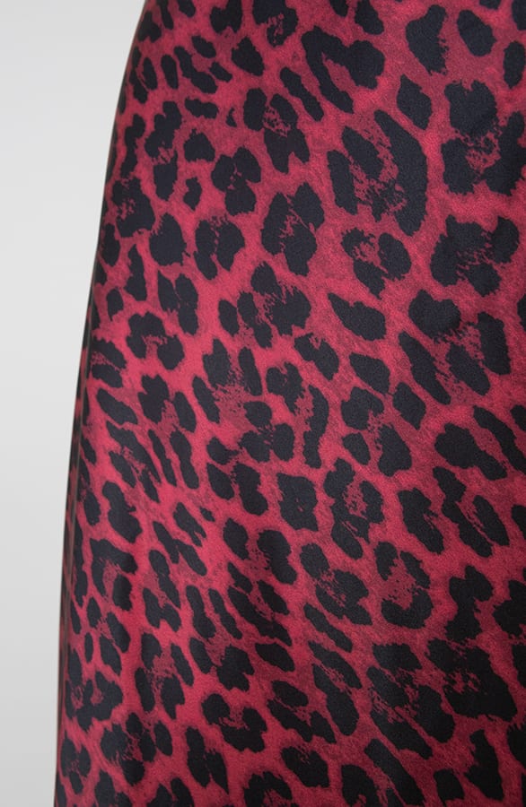 Satijnen Rok Alisa Leopard Burgundy – shoparchief — foto 3
