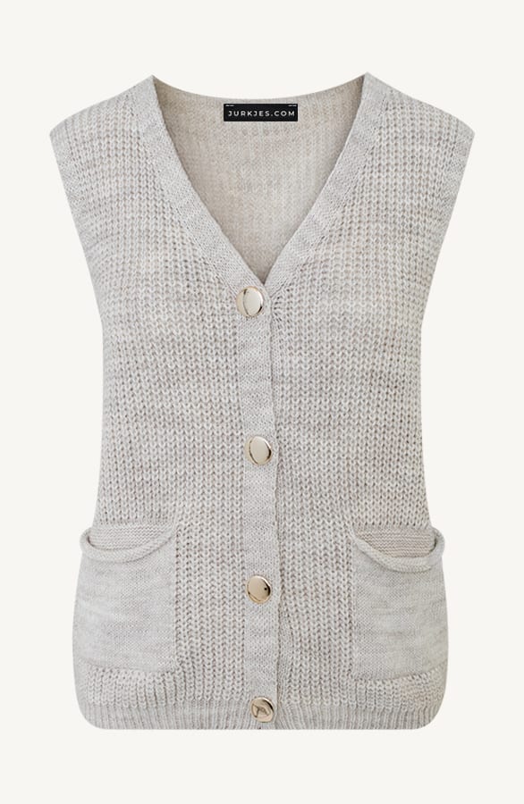 Sleeveless Cardigan Leanne Beige – shoparchief — foto 7