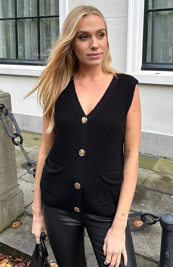 Sleeveless Cardigan Leanne Zwart – shoparchief