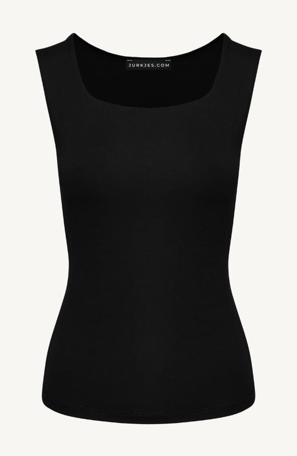 Square Neck Top Yulia Zwart – shoparchief