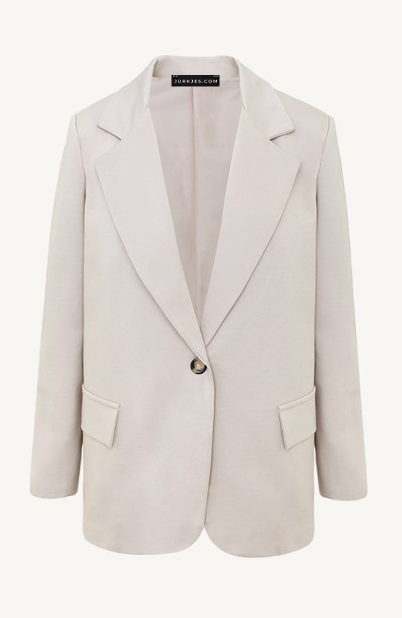 Stretch Blazer Oversized Kendra Beige – shoparchief