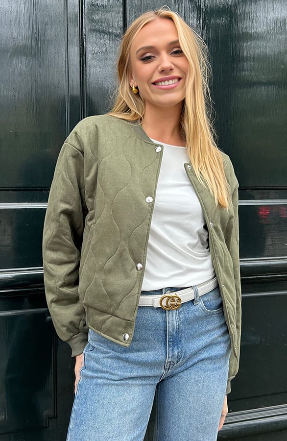 Suede Bomber Chari Army – shoparchief — foto 8