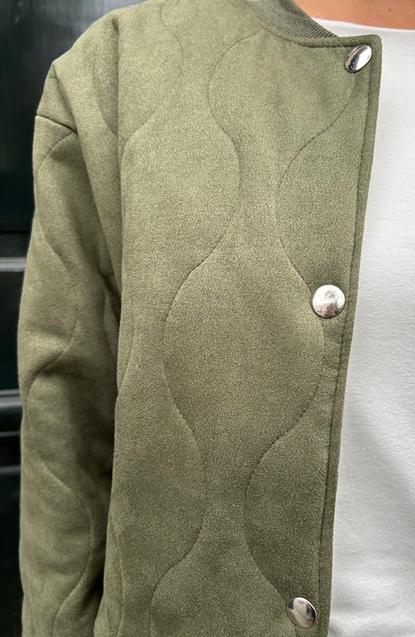 Suede Bomber Chari Army – shoparchief — foto 9