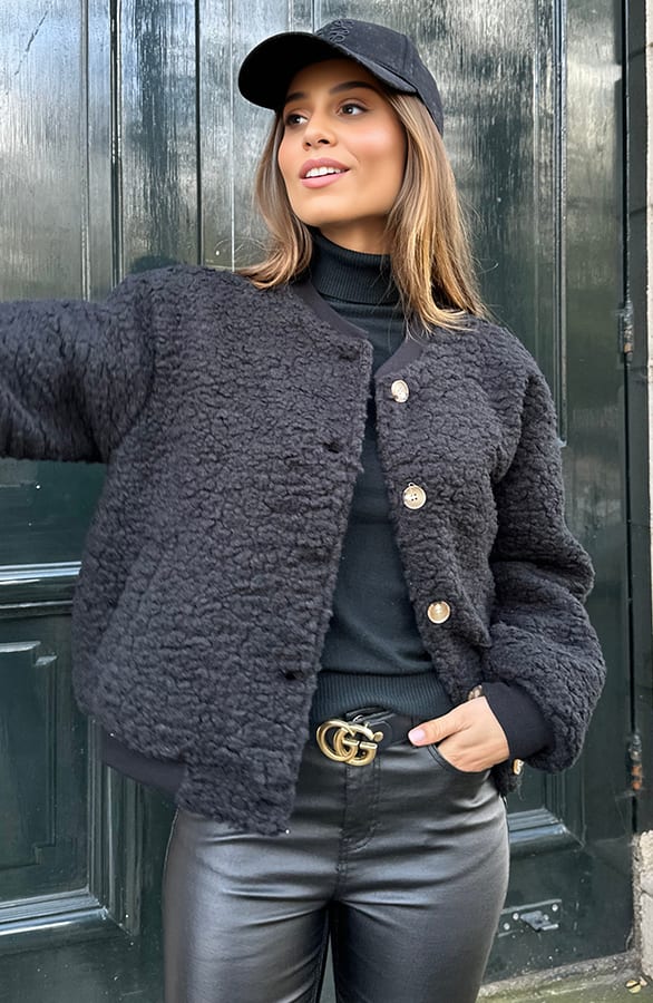 Teddy Bomberjacket Kelsy Zwart – shoparchief — foto 3