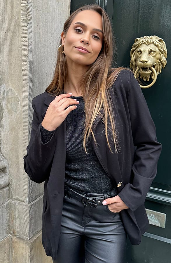 Ultra Soft Top India Lurex Zwart Zilver – shoparchief — foto 5