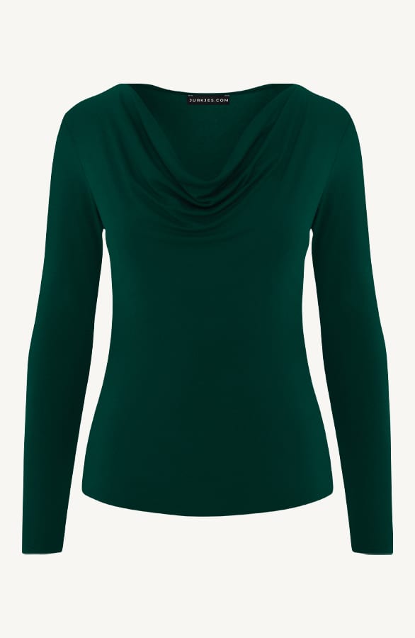 Waterval Top Long Sleeve Yulia Emerald – shoparchief
