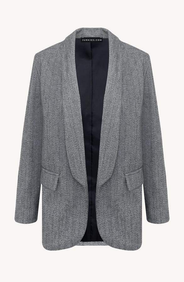 Woven Blazer Valery Grijs – shoparchief