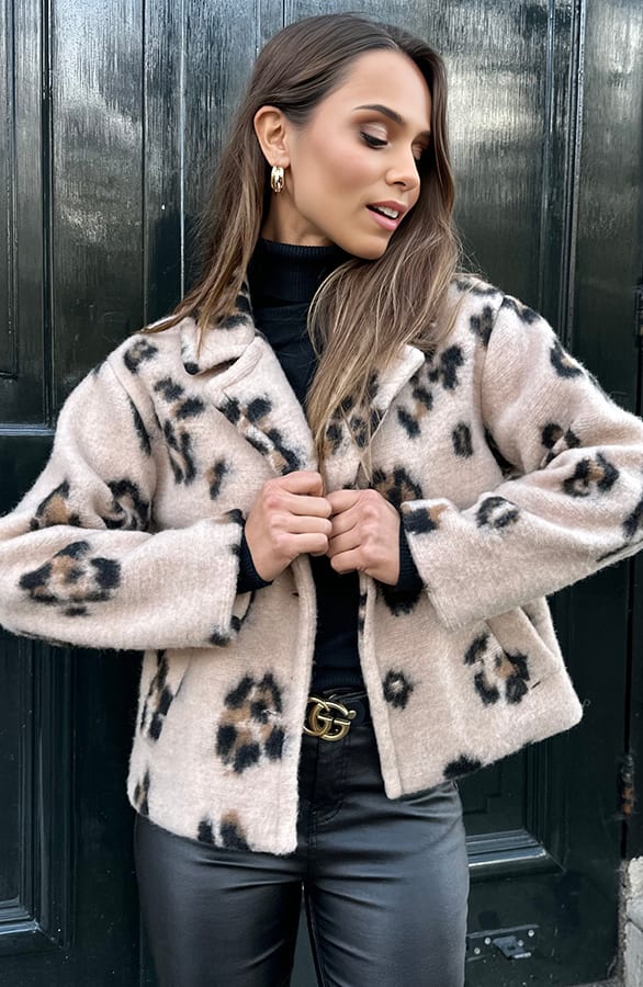 Woven Print Jacket Bo Leopard – shoparchief — foto 6
