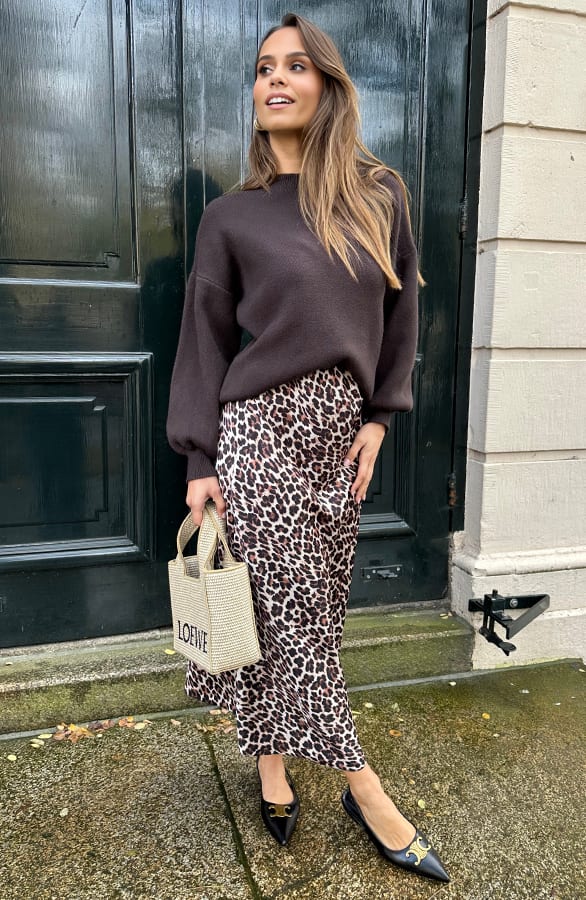 Zachte Trui Wijde Mouw Baylee Choco – shoparchief — foto 8